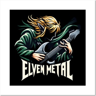 Elven Metal - Elf Guitar Hero - Fantasy Posters and Art